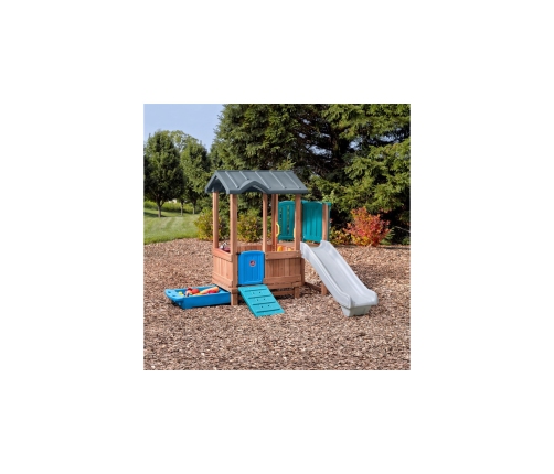 Step2 Adventure  drewniany plac zabaw Domek Zjeżdżalnia