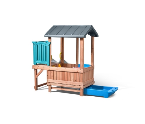 Step2 Adventure  drewniany plac zabaw Domek Zjeżdżalnia