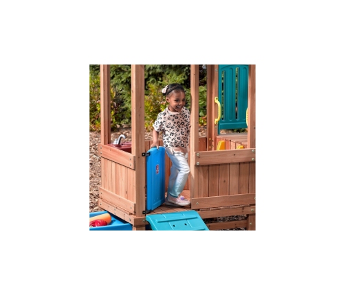 Step2 Adventure  drewniany plac zabaw Domek Zjeżdżalnia