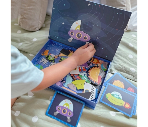 TOOKY TOY Układanka Magnetyczna Kosmos Puzzle