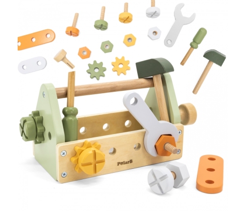 VIGA PolarB Skrzynka z Narzędziami Zestaw Drewniany