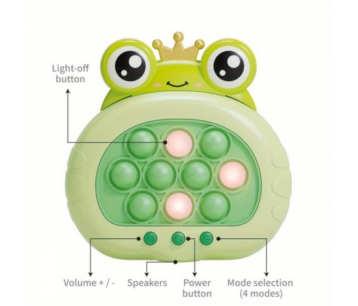 WOOPIE Gra POP IT Elektryczna Antystresowa Zręcznościowa Żabka