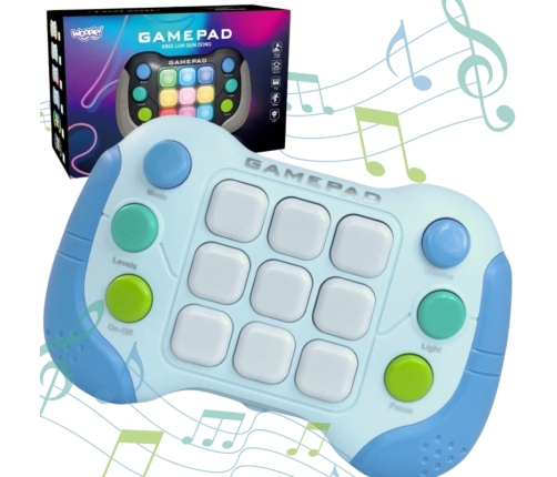 WOOPIE Elektroniczna Gra Zręcznościowa Pop-It Fidget Toy Gamepad Niebieski