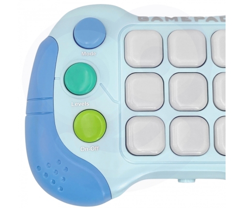 WOOPIE Elektroniczna Gra Zręcznościowa Pop-It Fidget Toy Gamepad Niebieski