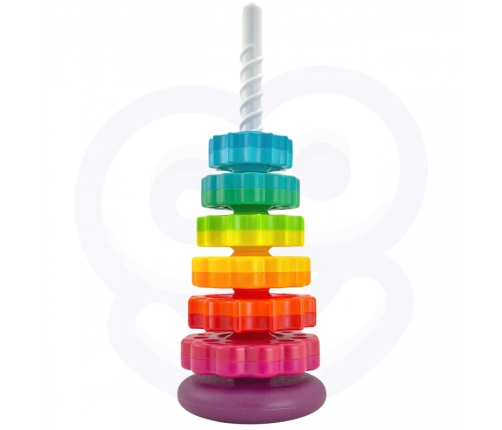 WOOPIE BABY Edukacyjna Piramidka Zakręcona Wieża