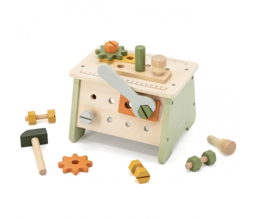 VIGA PolarB Mini Warsztat 2w1 Skrzynka z Narzędziami Zestaw Drewniany