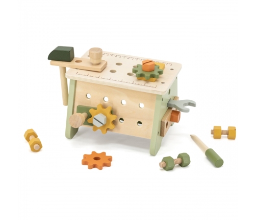 VIGA PolarB Mini Warsztat 2w1 Skrzynka z Narzędziami Zestaw Drewniany