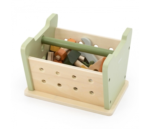 VIGA PolarB Mini Warsztat 2w1 Skrzynka z Narzędziami Zestaw Drewniany