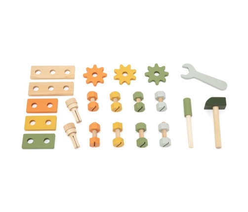 VIGA PolarB Mini Warsztat 2w1 Skrzynka z Narzędziami Zestaw Drewniany