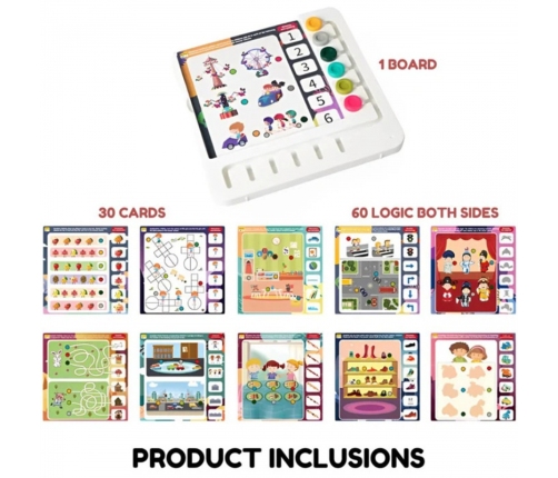 WOOPIE Zestaw 60 Gier Logicznych 3+