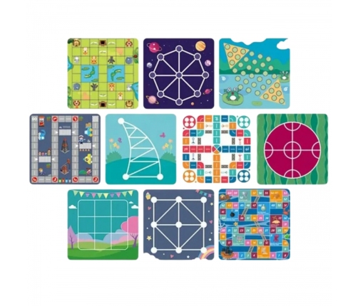 WOOPIE Zestaw Gier Planszowych Logicznych 10w1