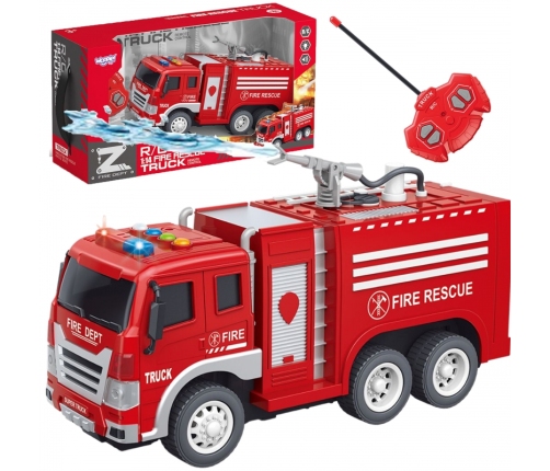 WOOPIE Zdalnie Sterowane Auto Wóz Strażacki RC Funkcja Pryskania Wodą