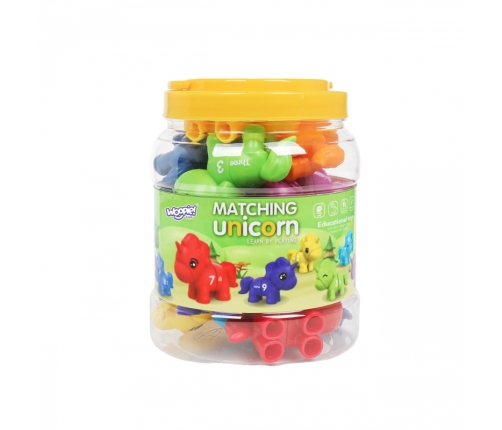 WOOPIE Figurki Montessori Zestaw Edukacyjny Jednorożce do Składania 