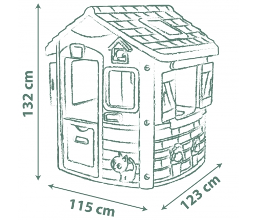 Детский домик садовый SMOBY Life Jura Lodge