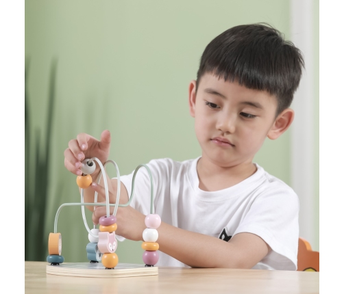 VIGA PolarB Drewniany Labirynt Przeplatanka Edukacyjna Montessori