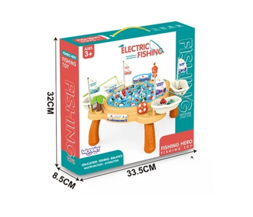 WOOPIE Interaktywny Stolik Gra Łowienia Rybek Na Magnes  Piracki