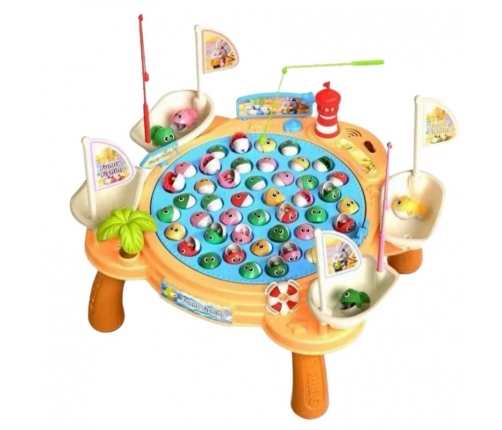 WOOPIE Interaktywny Stolik Gra Łowienia Rybek Na Magnes  Piracki