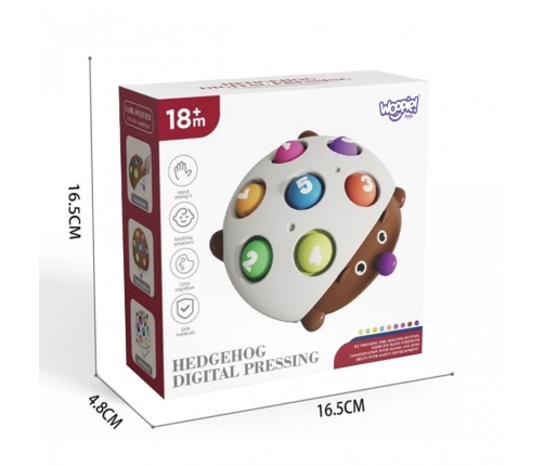 WOOPIE Jeżyk Pop-it Cyferki Fidget Toys