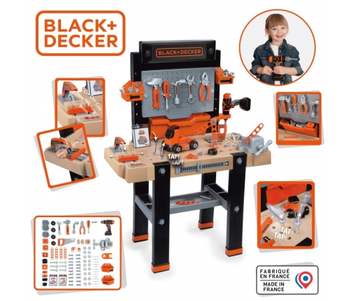 SMOBY Duży Warsztat Black & Decker Bricolo Ultimate + 95 Akcesoriów