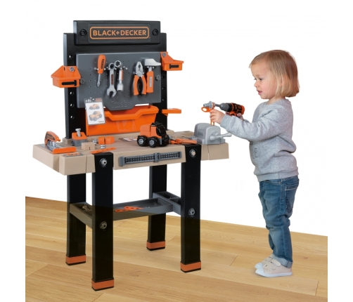 SMOBY Duży Warsztat Black & Decker Bricolo Ultimate + 95 Akcesoriów