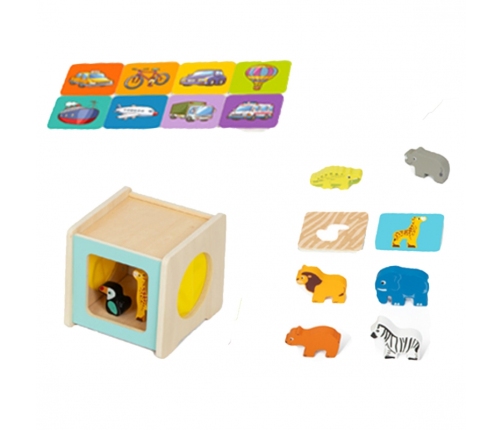 TOOKY TOY Box Pudełko XXL Montessori Edukacyjne 7w1 Sensoryczne 31-36 Mies.