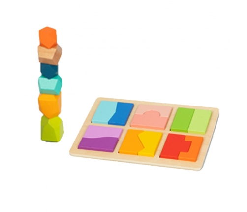 TOOKY TOY Box Pudełko XXL Montessori Edukacyjne 7w1 Sensoryczne 31-36 Mies.