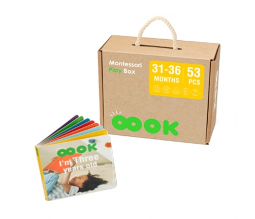 TOOKY TOY Box Pudełko XXL Montessori Edukacyjne 7w1 Sensoryczne 31-36 Mies.