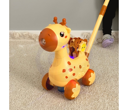 WOOPIE Pchacz Żyrafka 2w1 Maszyna do Robienia Baniek Mydlanych dla Dzieci