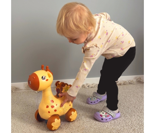 WOOPIE Pchacz Żyrafka 2w1 Maszyna do Robienia Baniek Mydlanych dla Dzieci