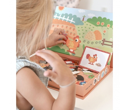 TOOKY TOY Układanka Magnetyczna Farma Puzzle