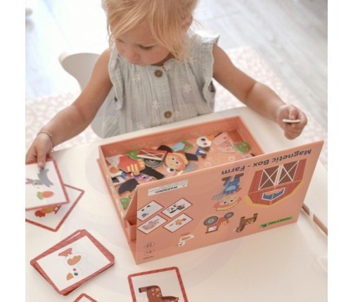 TOOKY TOY Układanka Magnetyczna Farma Puzzle