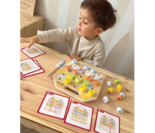 CLASSIC WORLD Wooden Manipulative Board Logic Puzzle