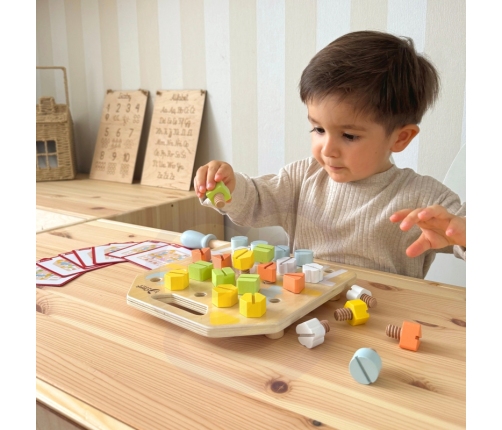 CLASSIC WORLD Wooden Manipulative Board Logic Puzzle