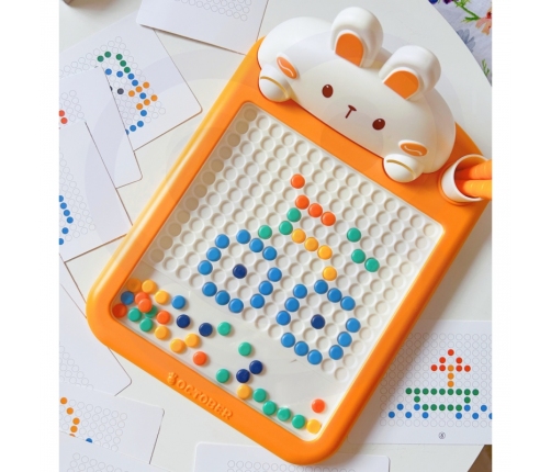 WOOPIE Tablica Magnetyczna Montessori MagPad Do Rysowania Królik Marchewka