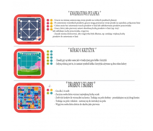 WOOPIE Zestaw Gier Planszowych Logicznych 10w1