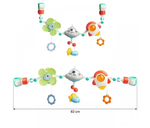 WOOPIE BABY Pałąk Łuk Zawieszka do Łóżeczka Wózka Fotelika Kosmos