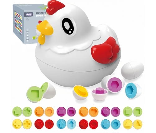 WOOPIE Edukacyjna Kurka Montessori Sorter Nauka Kształtów