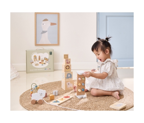 VIGA Zestaw Zabawek Edukacyjnych Pudełko Box od 12 miesiąca do 18 miesiąca