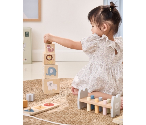 VIGA Zestaw Zabawek Edukacyjnych Pudełko Box od 12 miesiąca do 18 miesiąca