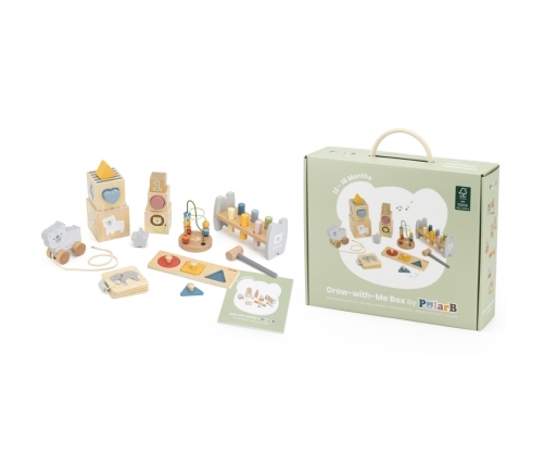 VIGA Zestaw Zabawek Edukacyjnych Pudełko Box od 12 miesiąca do 18 miesiąca