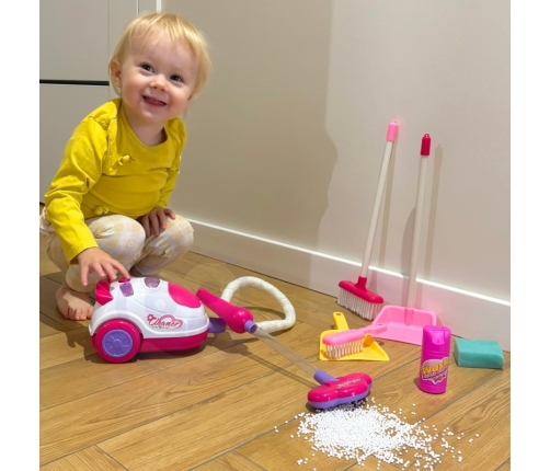 WOOPIE Zestaw Sprzątający Odkurzacz Funkcja Ssania + 6 Akc.