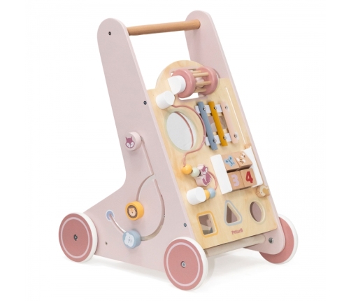 VIGA PolarB Drewniany Pchacz Chodzik Różowy Edukacyjny