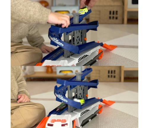 WOOPIE Interaktywny Tir Tor dla Aut z Dwiękiem i Światłem