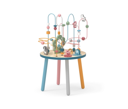 VIGA PolarB Drewniany Stolik Edukacyjny Manipulacyjny Przeplatanka Montessori