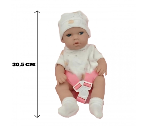 WOOPIE ROYAL Zestaw Lalka Bobas 30,5 cm + Nosidełko Różowe