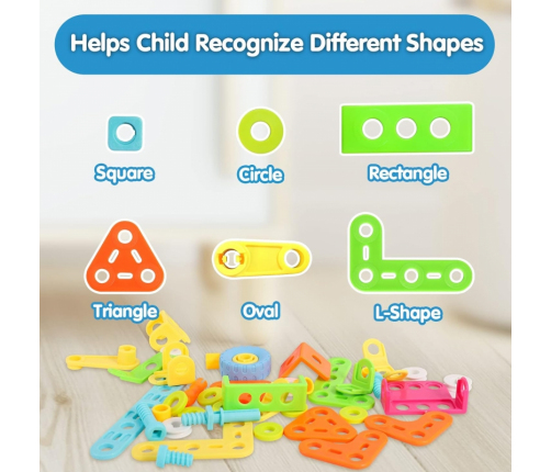 WOOPIE Zestaw Pojazdów Klocki Konstrukcyjny 6w1 STEM