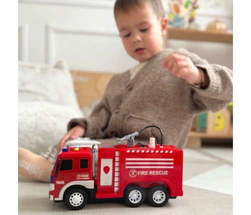 WOOPIE Zdalnie Sterowane Auto Wóz Strażacki RC Funkcja Pryskania Wodą