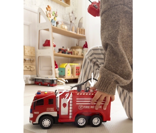 WOOPIE Zdalnie Sterowane Auto Wóz Strażacki RC Funkcja Pryskania Wodą