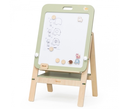 VIGA PolarB Rosnąca Drewniana Tablica Kredowa Suchościeralna Magnetyczna