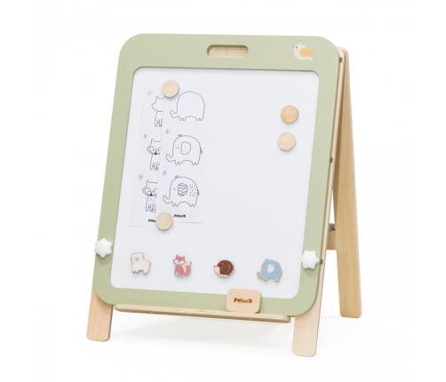 VIGA PolarB Rosnąca Drewniana Tablica Kredowa Suchościeralna Magnetyczna